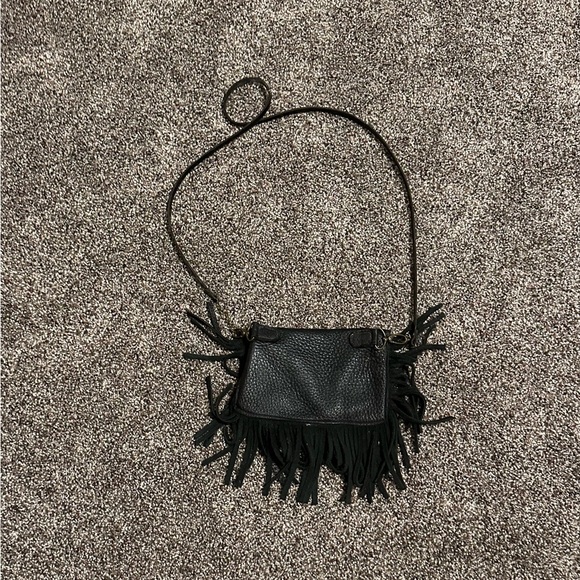 Vintage Handcrafted Artisan signed Elk Skin & Navajo Rug Purse/Belt Bag - Picture 3 of 4